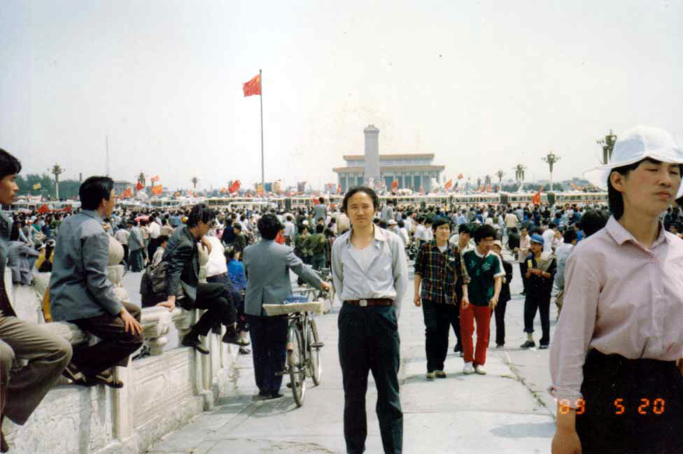 Yü Di in Tiananmen Square