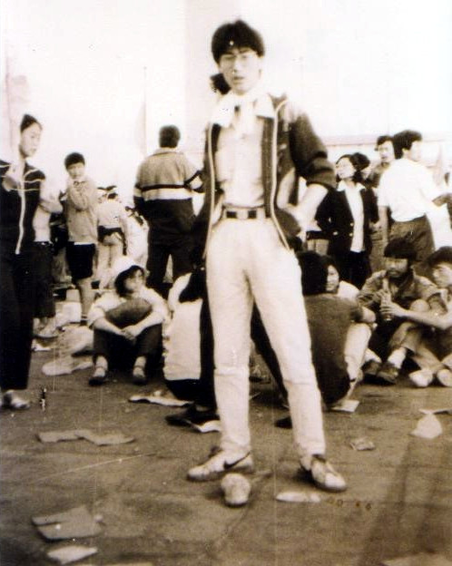 Wu Xiangdong in Tiananmen Square in 1989
